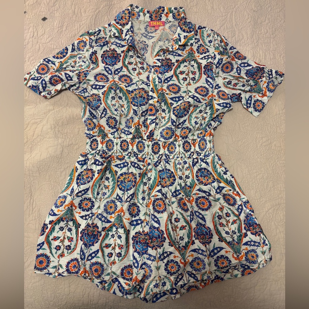 THML Multicolor Floral Romper